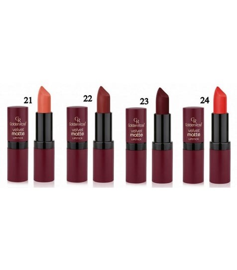 

Матовая помада 23, 4,2 г Golden Rose, Velvet Matte Lipstick