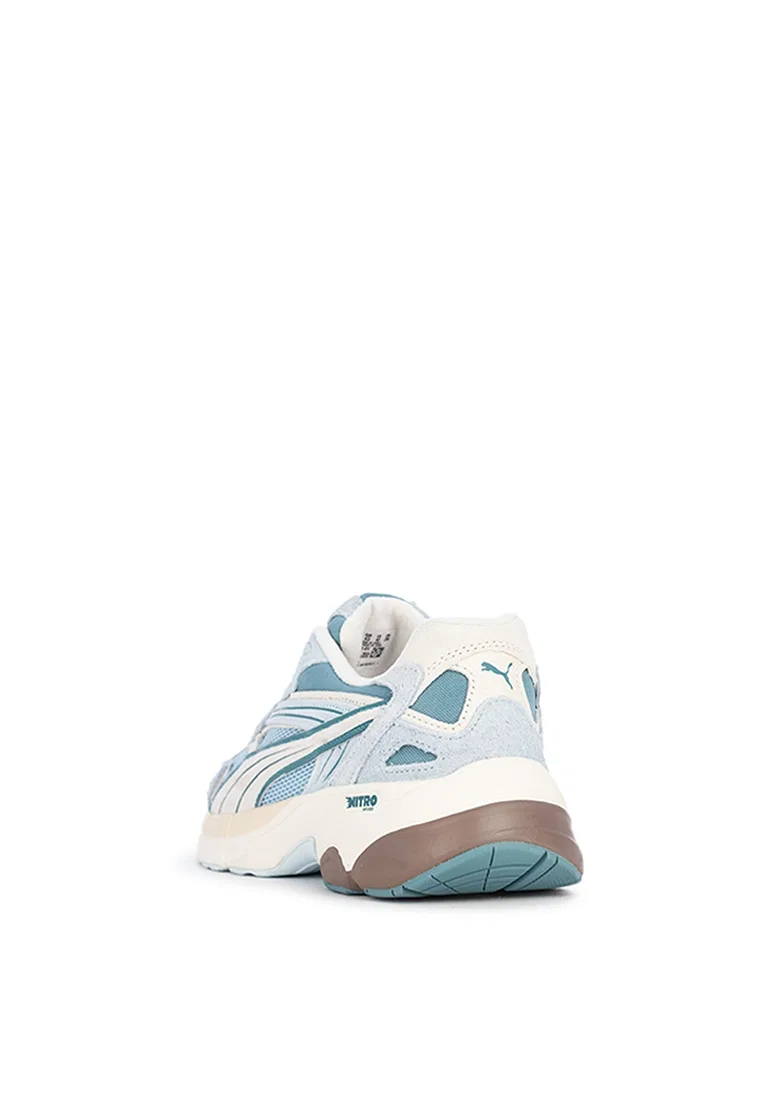 Кроссовки мужские спортивные, пастельные, Teveris Nitro Puma, белый/белый/синий/серебряный — фото 3