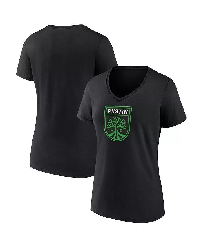 

Женская футболка с логотипом Austin FC и V-образным вырезом Fanatics