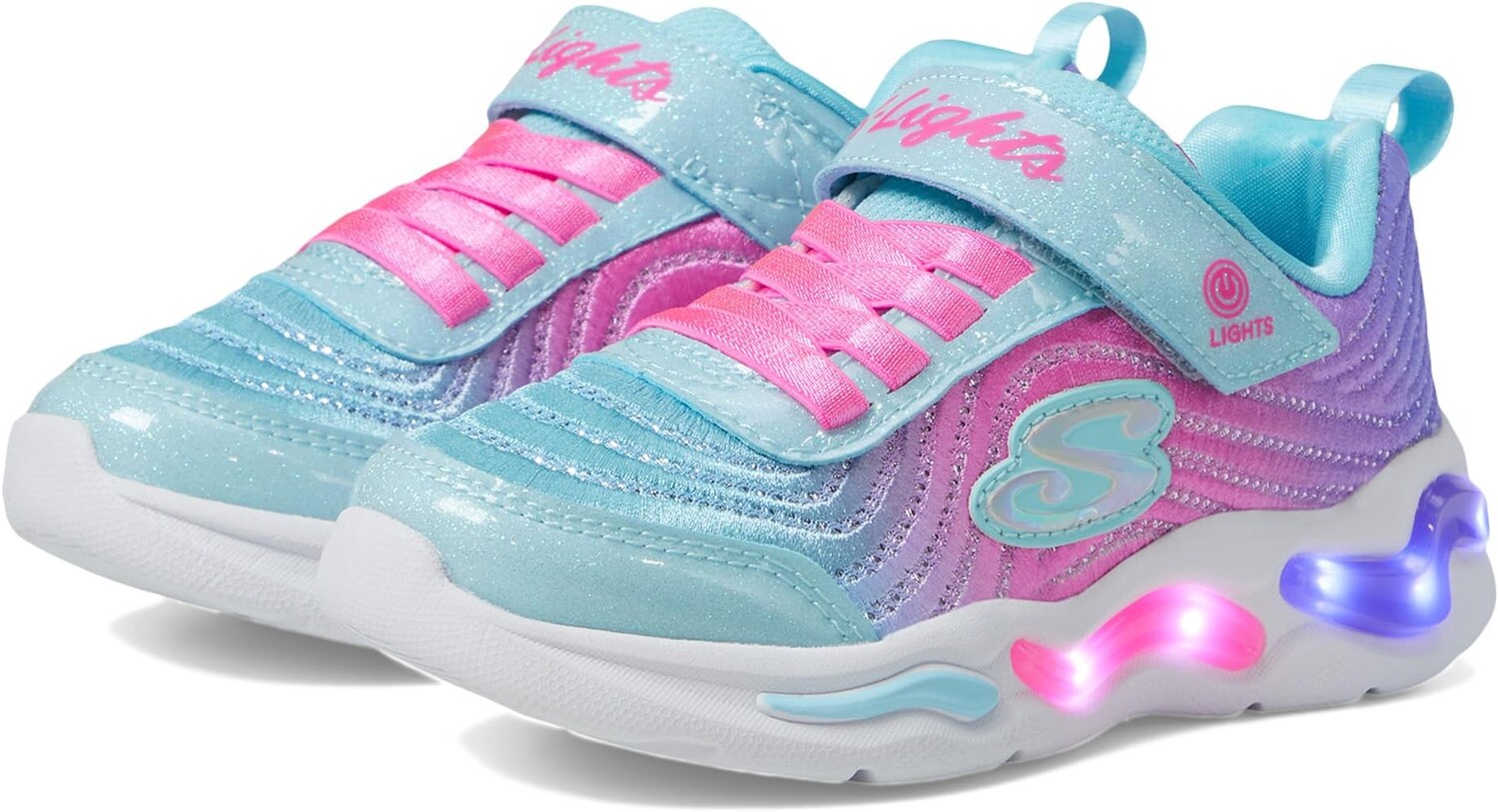 

Кроссовки SKECHERS KIDS Wavy Beams - Ombre Express 302327L, цвет Mint