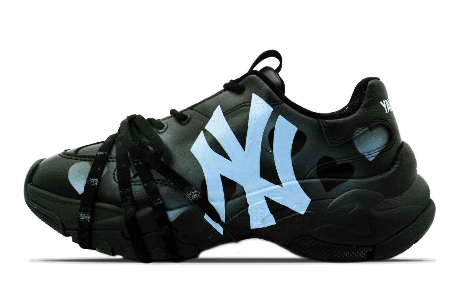

Кроссовки MLB Big Ball Chunky Chunky Sneakers Unisex Low-top Black/Blue, черный/синий