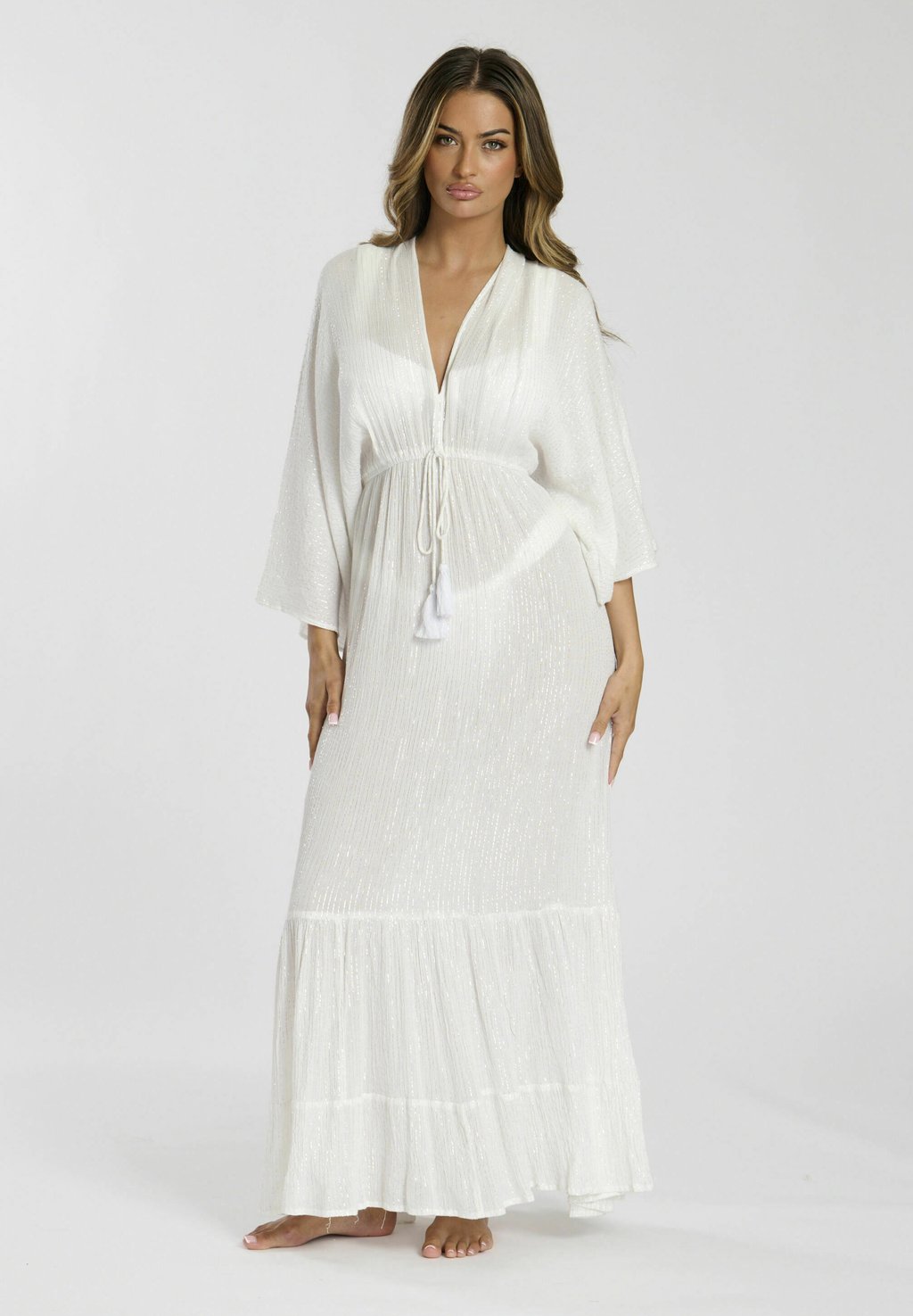 

Повседневное платье MAXI KIMONO SLEEVE South Beach, белый
