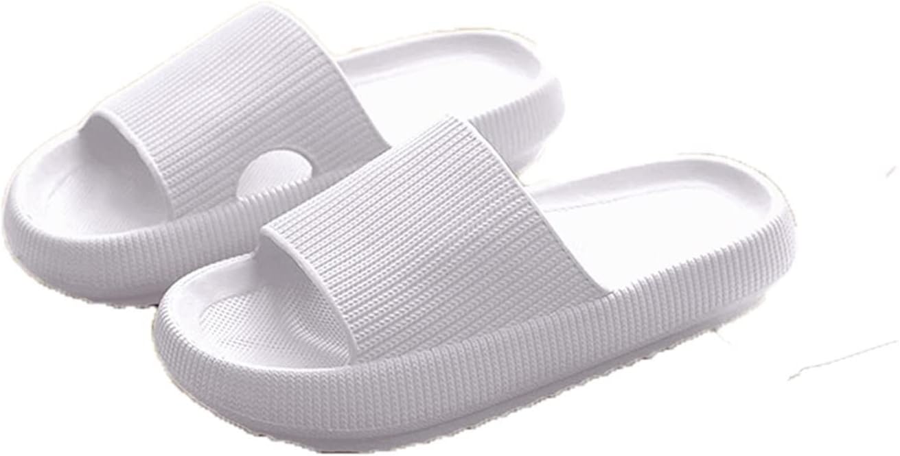 

Мужские домашние тапочки, шлепанцы для душа с толстой подошвой, женские сандалии для дома и ванной, противоскользящие шлепки, женская обувь, сланцы Tomyeus, белый