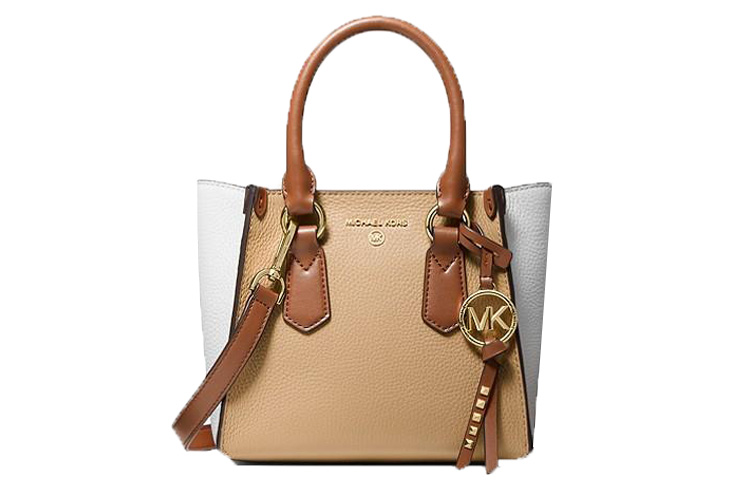 

MICHAEL KORS Кожаная сумка Крис через плечо маленькая женская коричневая
