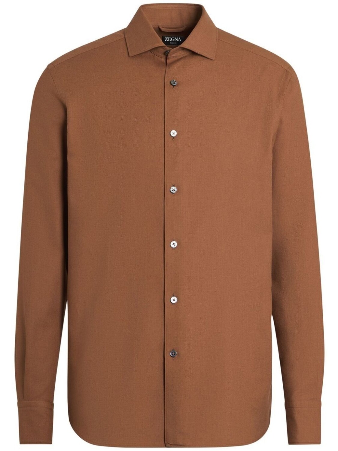 

Zegna рубашка с длинными рукавами, коричневый
