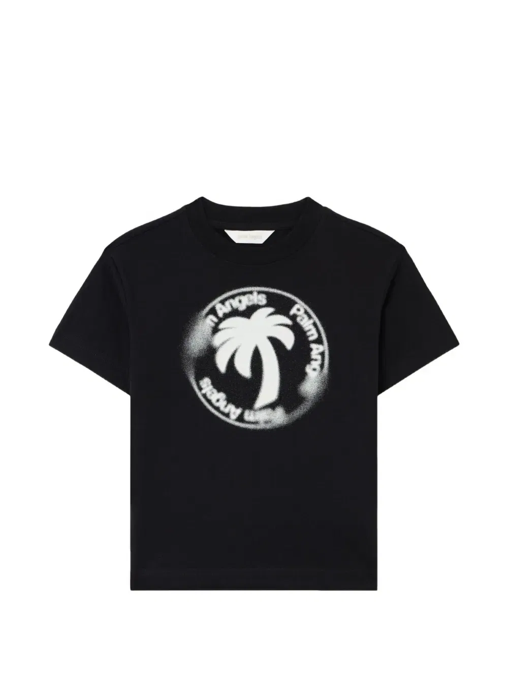 Футболка с принтом Palm Stamp Palm Angels Kids, черный