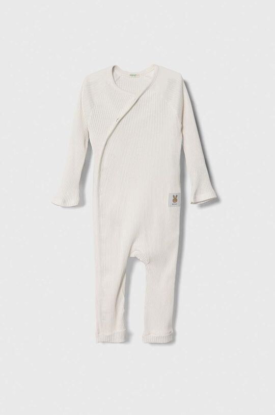 

United Colors of Benetton Хлопковый детский комбинезон, бежевый