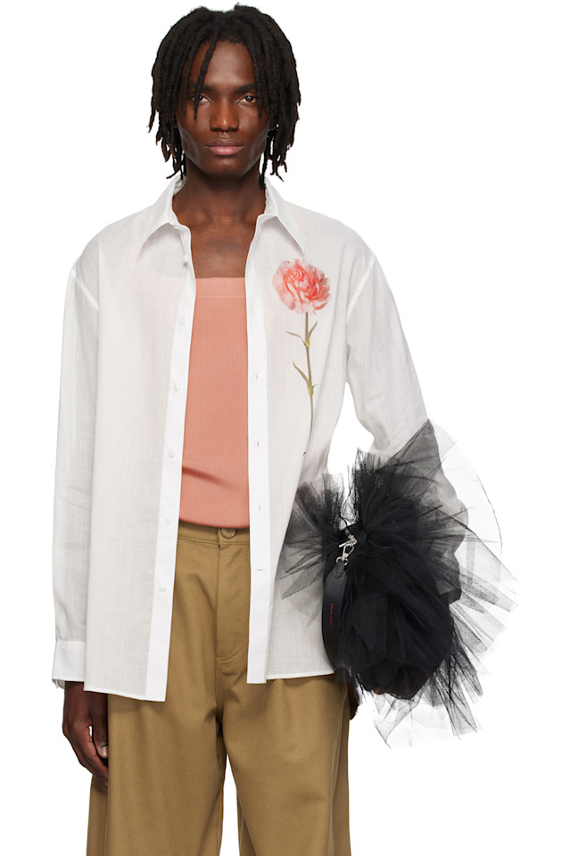 

Гвоздика легкая рубашка Simone Rocha, белый