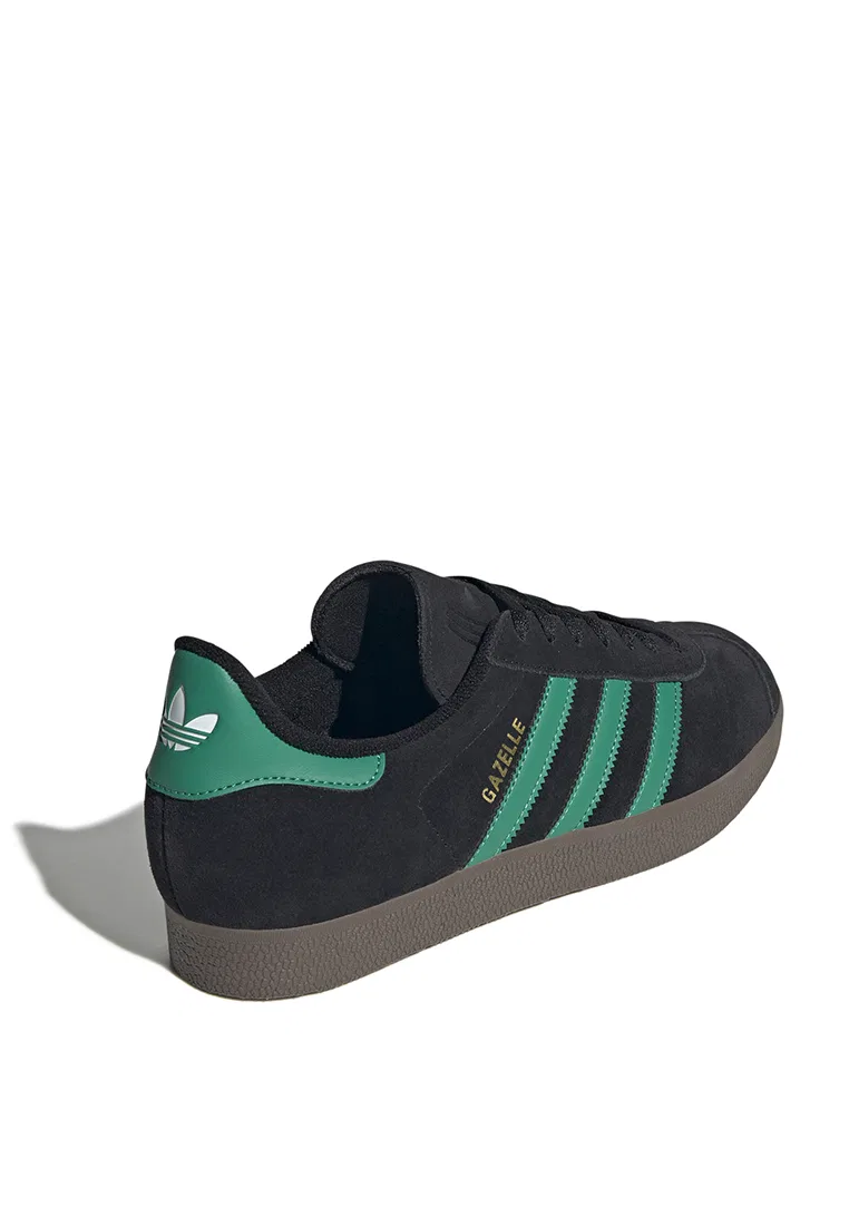 Кроссовки мужские Gazelle, Adidas, белый/черный/зеленый — фото 3
