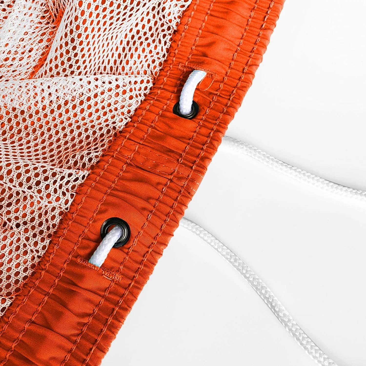 Мужские шорты для бега, легкие, быстросохнущие, с эластичным поясом и карманами, оранжевые — фото 2