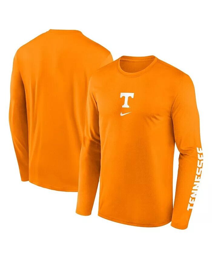 

Мужская футболка с длинным рукавом Tennessee Orange Tennessee Volunteers Primetime Center Lockup Two-Hit Legend Nike