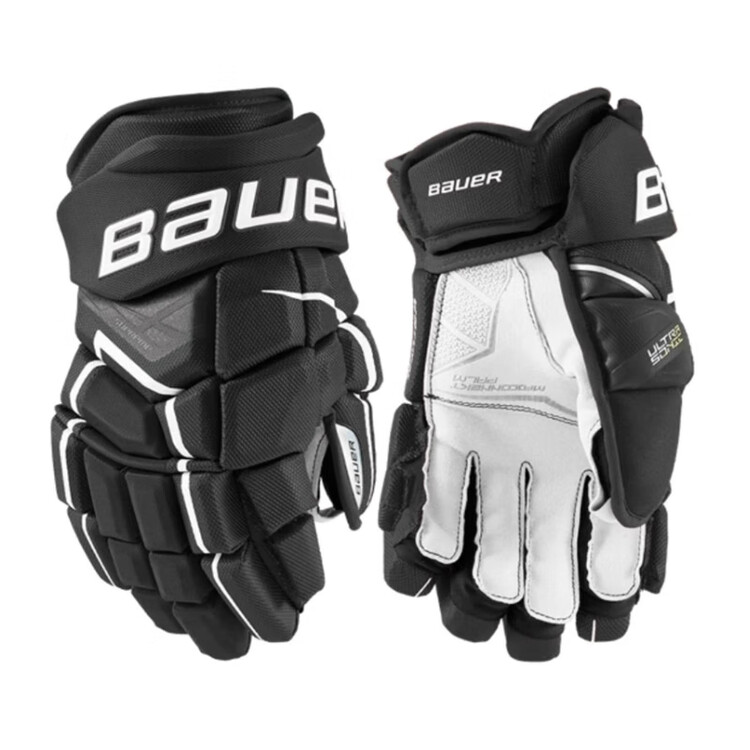 

He Jiagong Перчатки Ice Ball S21 X, детские для роликов и льда, сухопутный инвентарь для юниоров, [черно-белые], 25 см, [Supersonic]