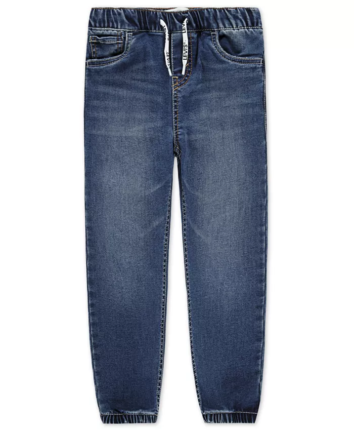

Мальчики Toddler 2T-4T расслабленные джинсовые джоггеры Levi'S, синий