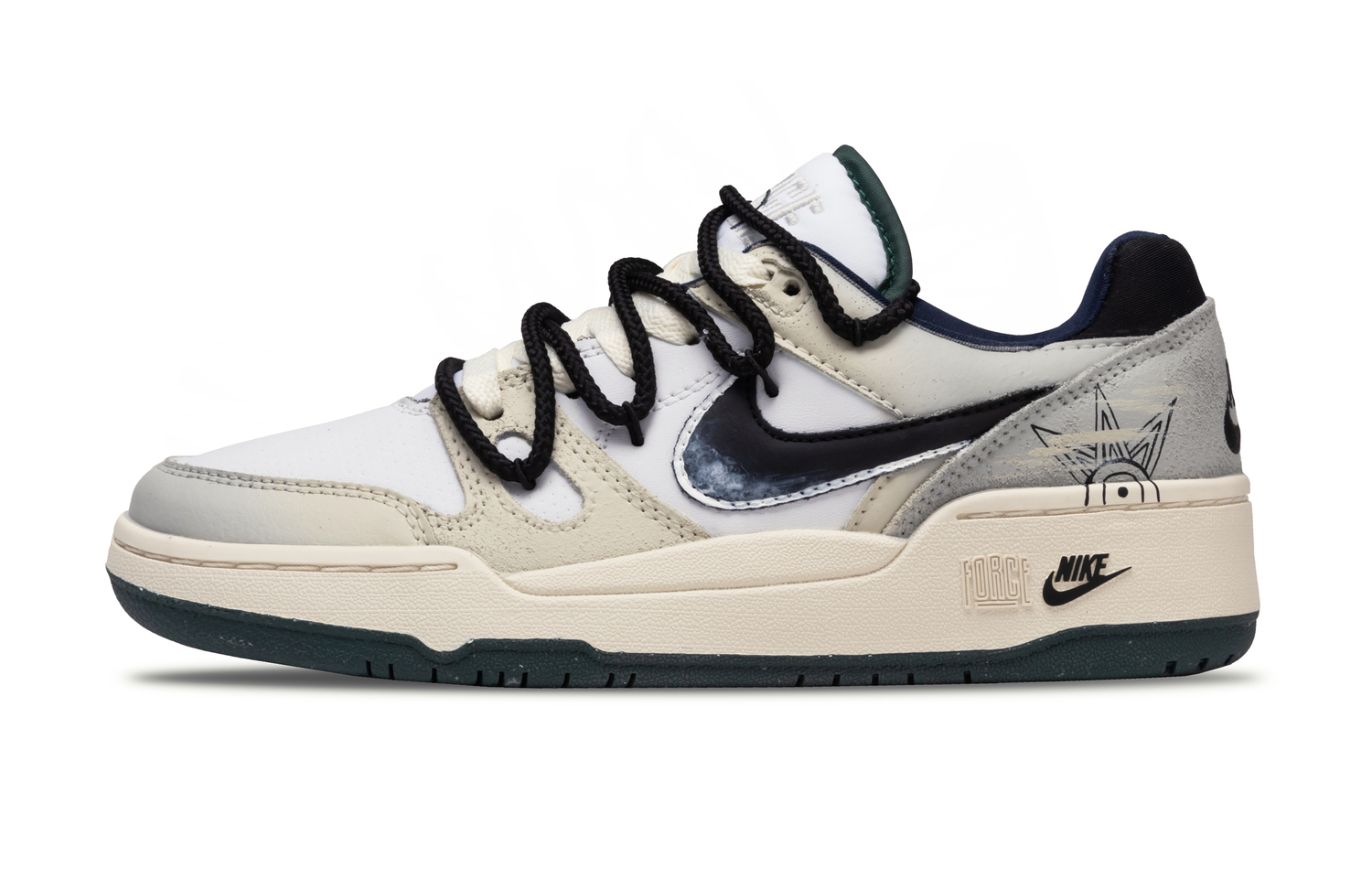 

Nike Полукеды мужские slip resistant low top skateboard shoes full force before daybreak ecru