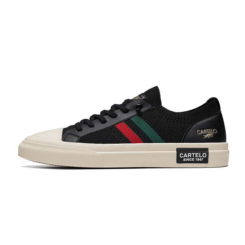 

Кроссовки CARTELO/Catilla crocodile Skateboarding Shoes Men Low-top, черный