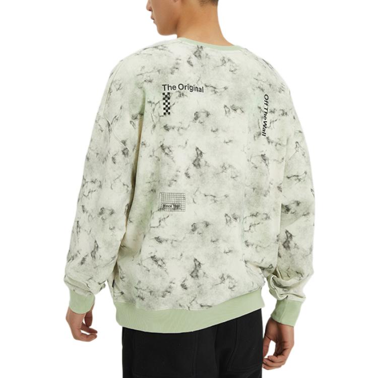 Толстовка Vans Tie Dye Loose Round Neck Pullover Couple Style Green VN0A5H8UYAN — фото 4