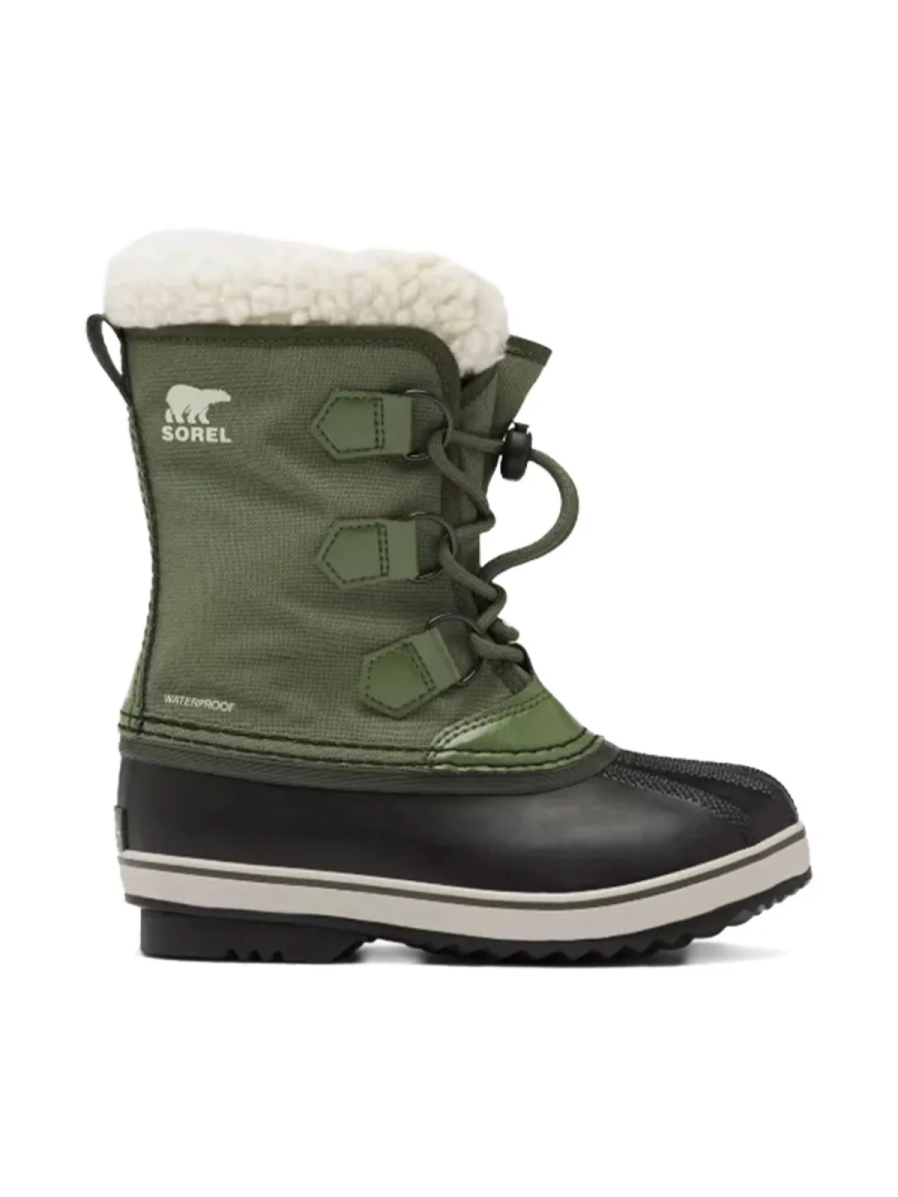 Ботинки на шнуровке SOREL KIDS Yoot Pac, зеленый — фото 2