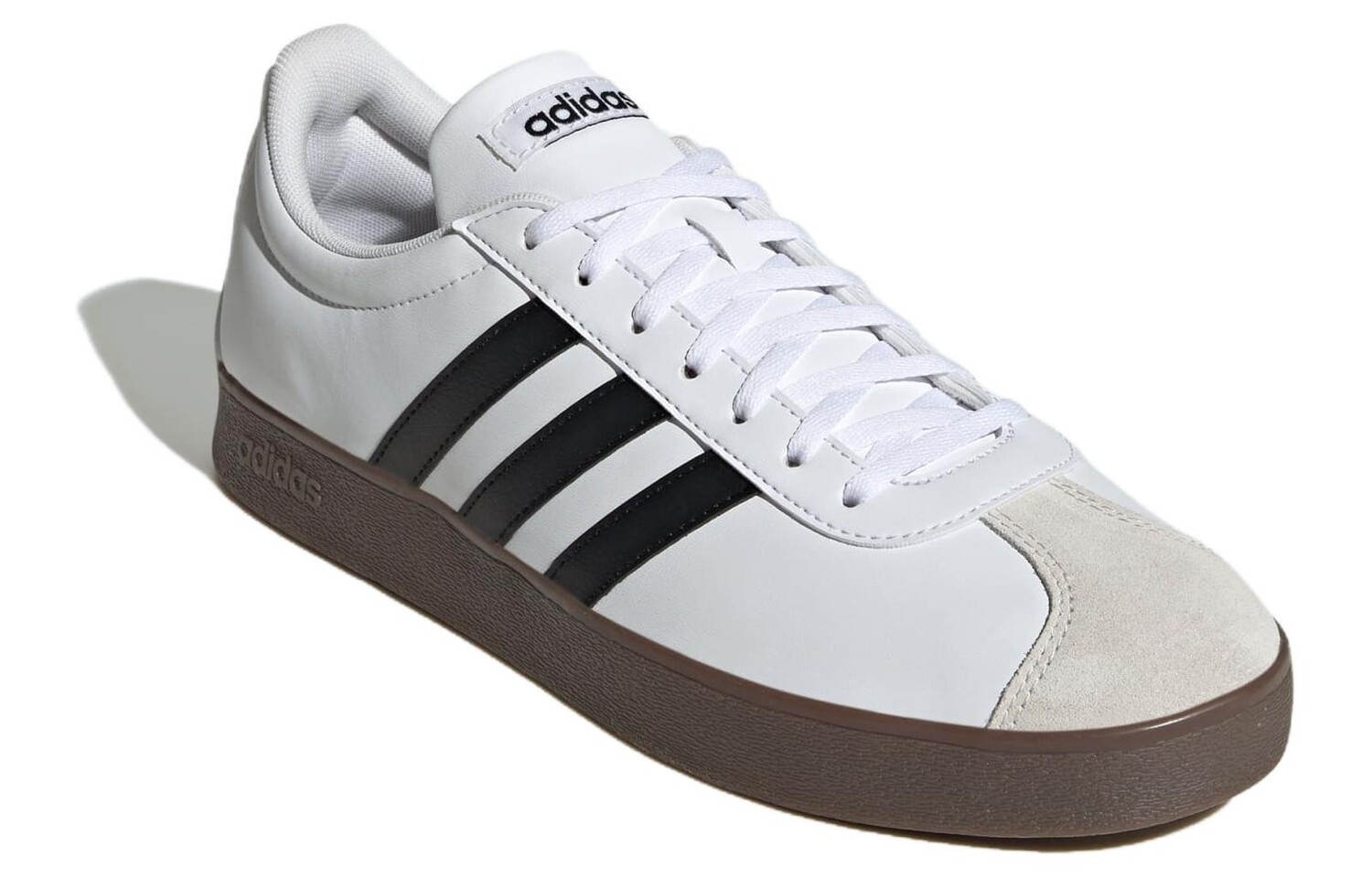 Кроссовки adidas neo Vl Court Skateboarding Shoes Men Low-top White/Black/Gray, белый/черный — фото 3