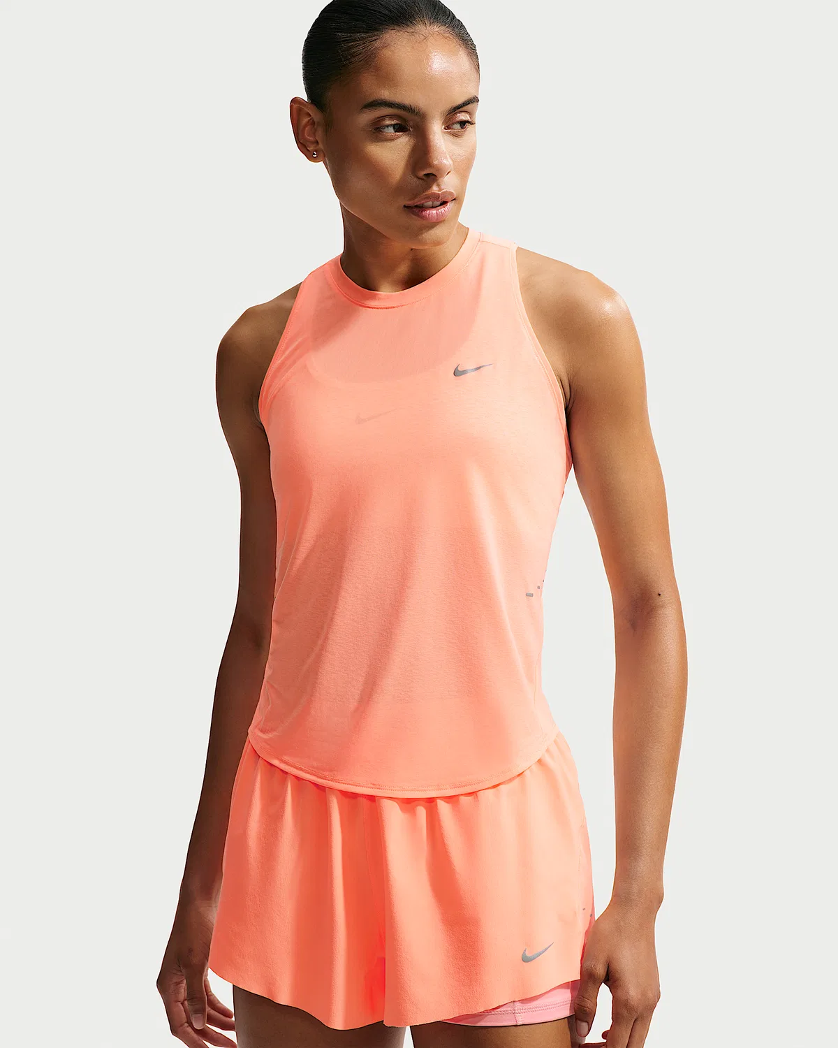 Женский топ для бега Dri-FIT Nike Swift Breathe, Orange Pulse/Photon Dust/White