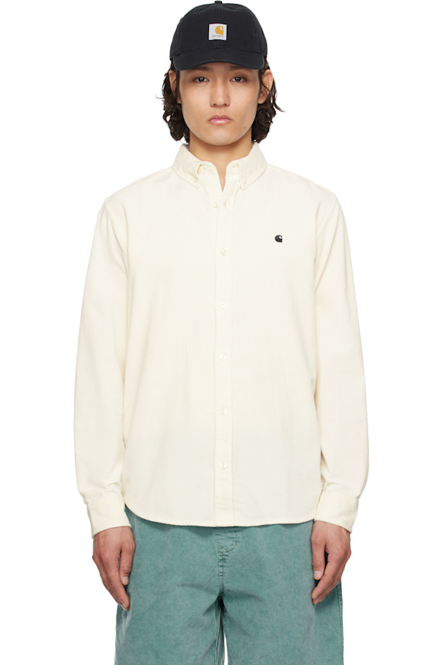 

Рубашка Madison из тонкого корда Carhartt Work In Progress, цвет wax