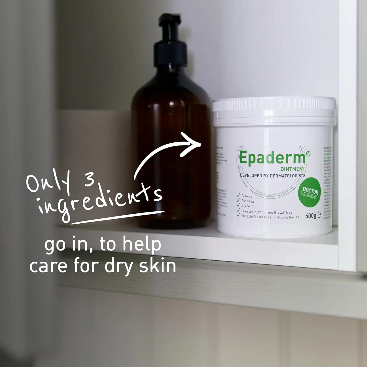 Смягчающее средство для сухой кожи «Epaderm Emollient» 500 г Epaderm — фото 4