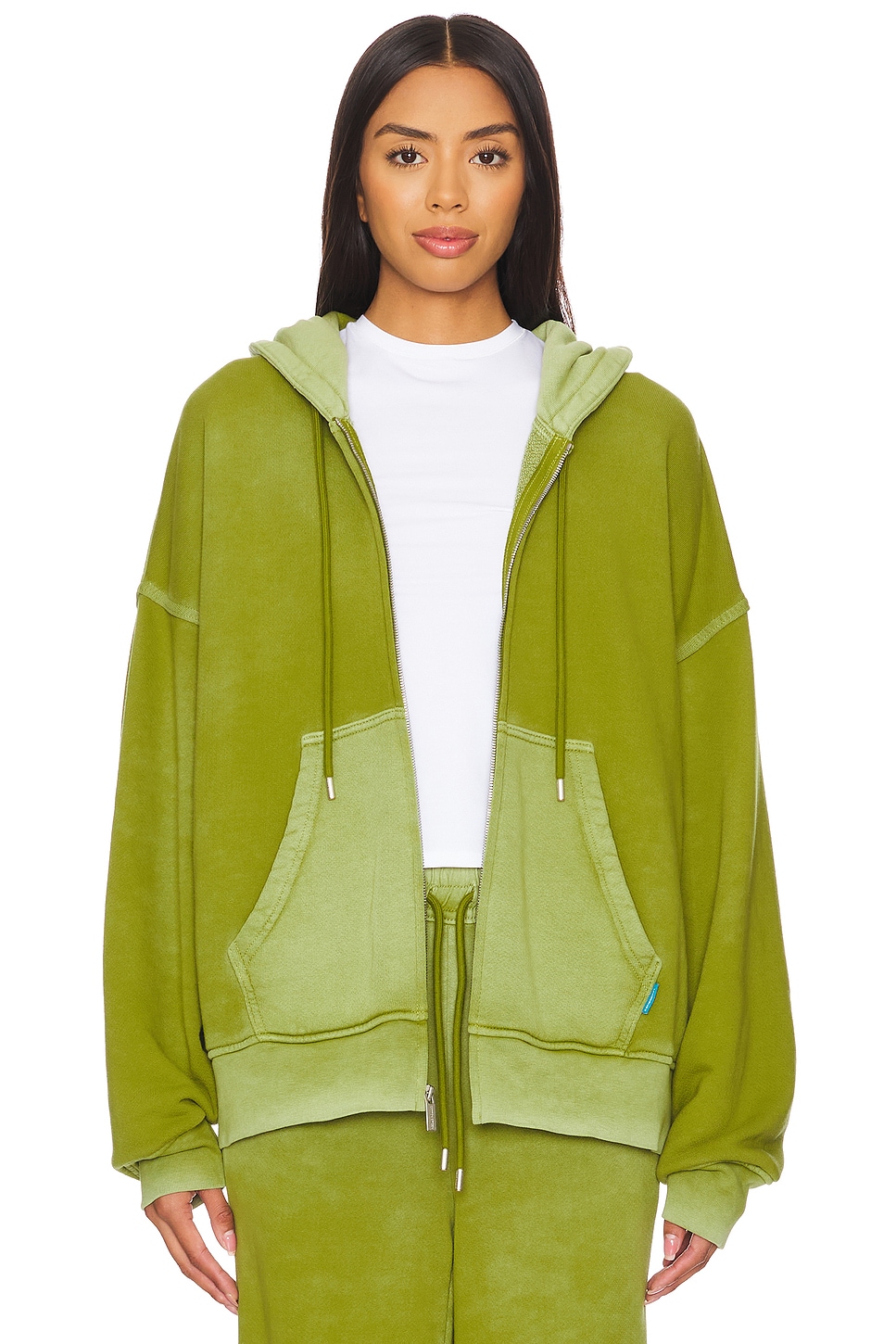 

Толстовка с капюшоном boston на молнии Cotton Citizen, цвет vintage matcha