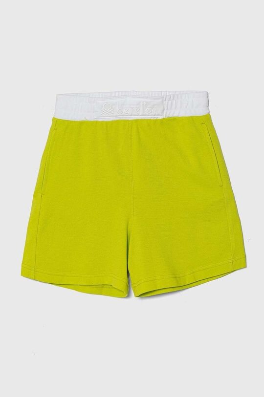 

Детские хлопковые шорты United Colors of Benetton, зеленый
