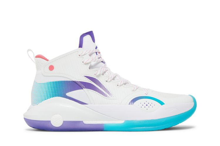 

Кроссовки Yushuai 15 'White Purple Turquoise', белый