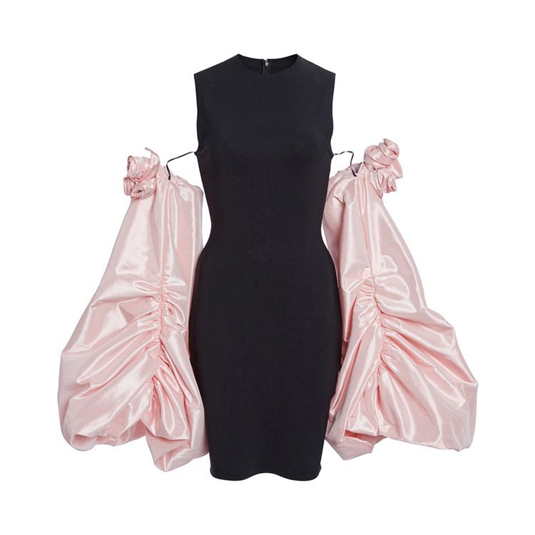 

Платье Coperni Taffeta Sleeved Jersey Dress, Black