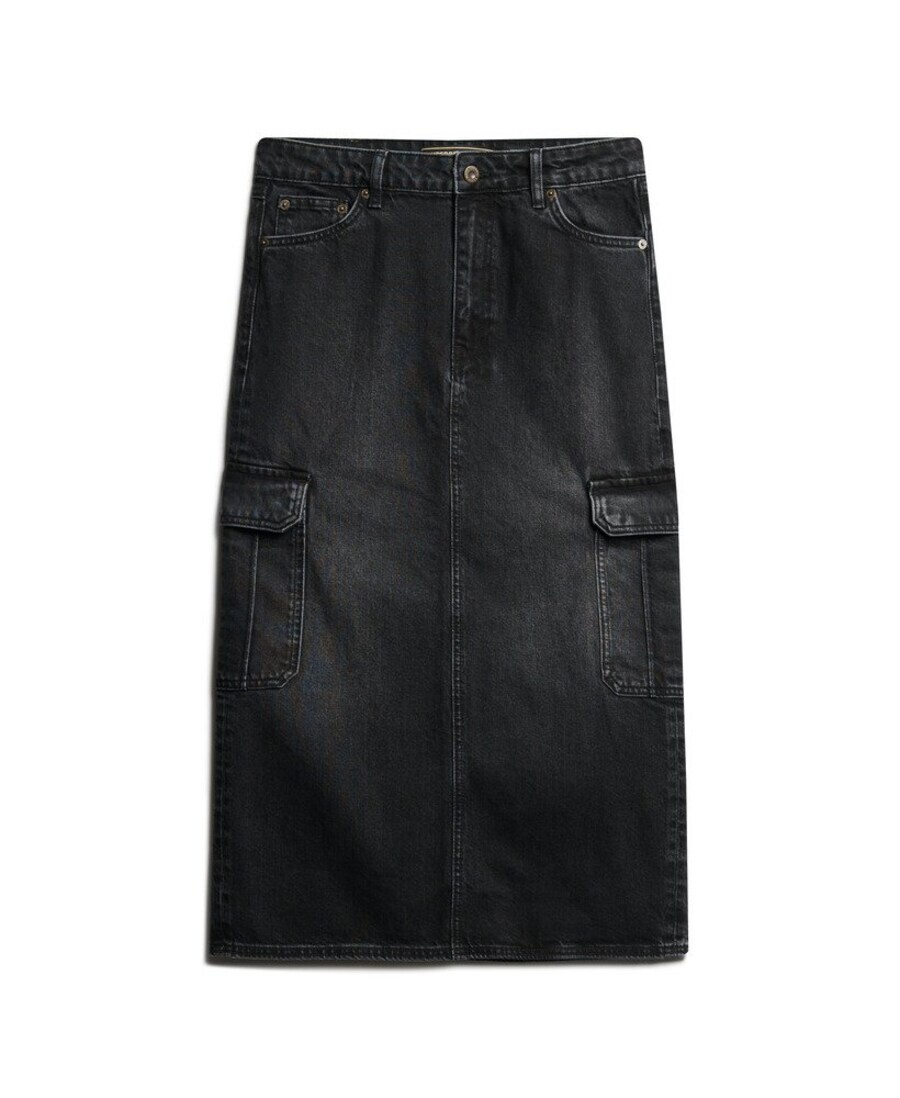 

Юбка миди Superdry Skirt, черный