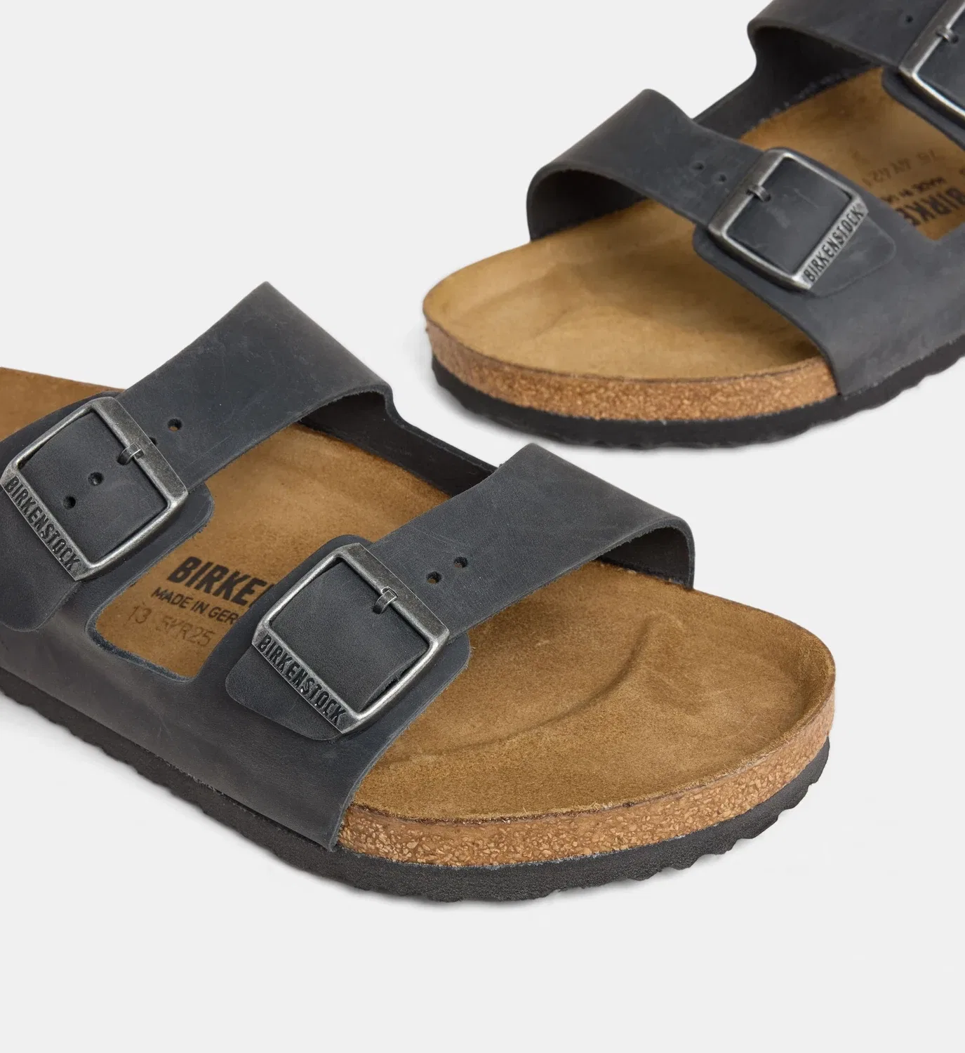 Обычные сандалии Аризона BS из промасленной кожи BIRKENSTOCK, черный — фото 4