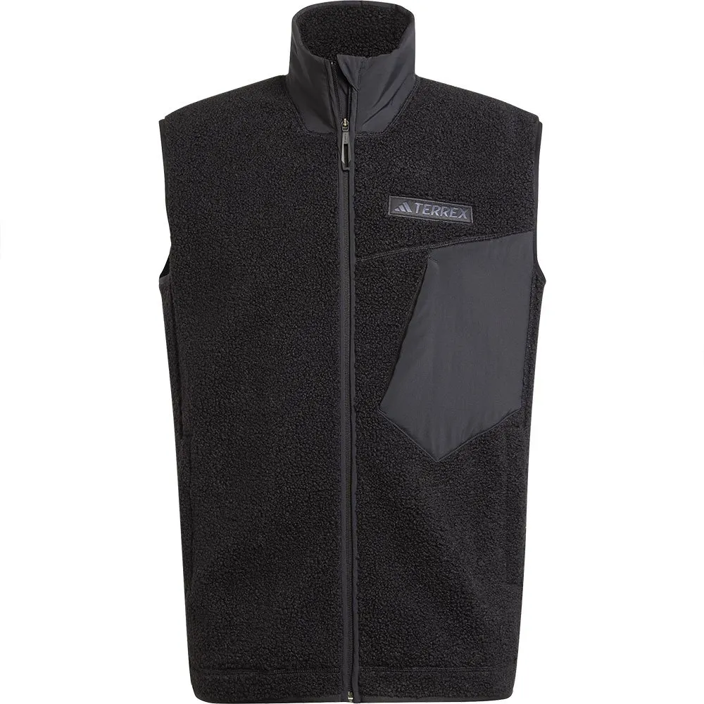 Жилет adidas Terrex Xploric High Pile Fleece, черный — фото 3