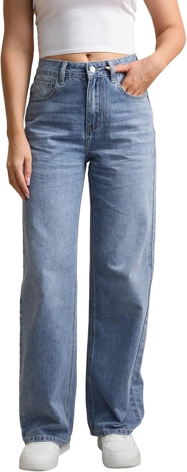 

Женские джинсы Wide Leg Flare - Mid-Rise Relaxed Fit Denim - Size 14 16 18 Bcnokfc