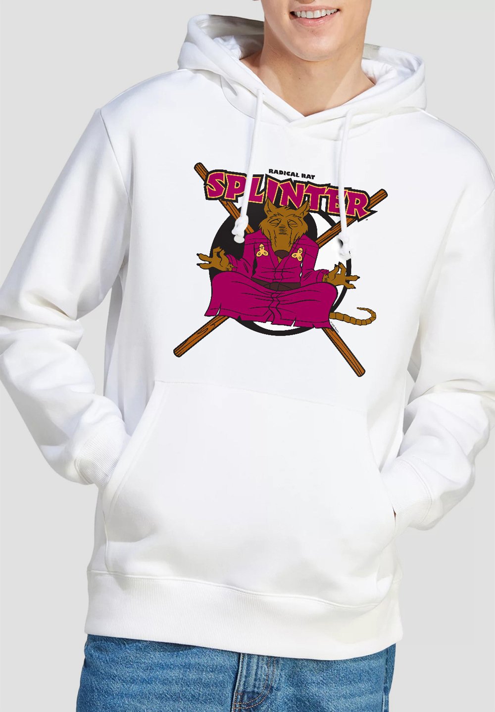 

Толстовка TMNT RADICAL RAT SPLINTER Cotton Soul, белый