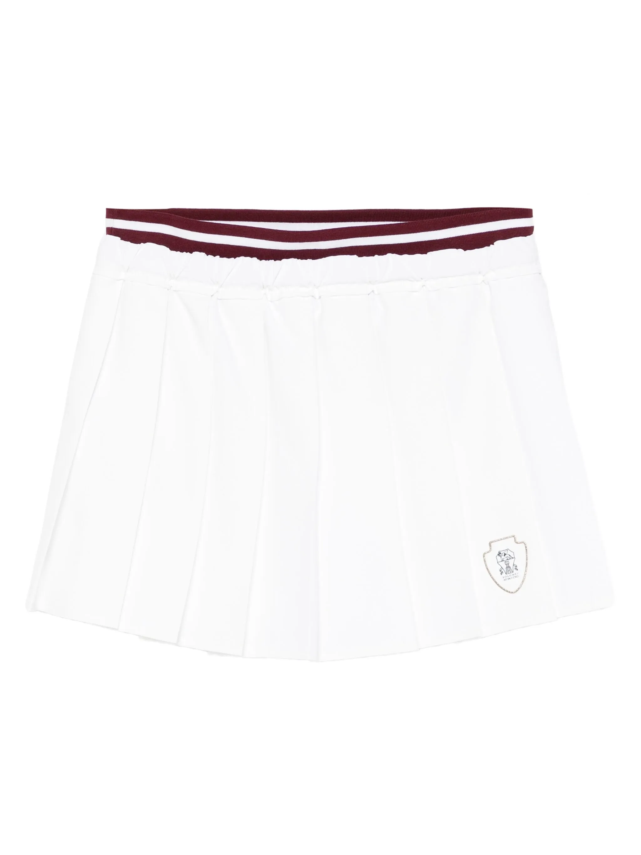 

Юбка с полосками Brunello Cucinelli, белый