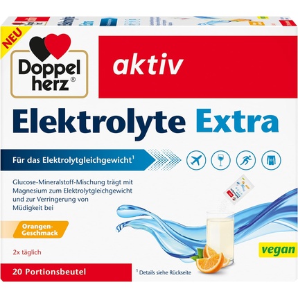 

Electrolyte Extra с магнием для баланса электролитов и снижения усталости - веганский Doppelherz