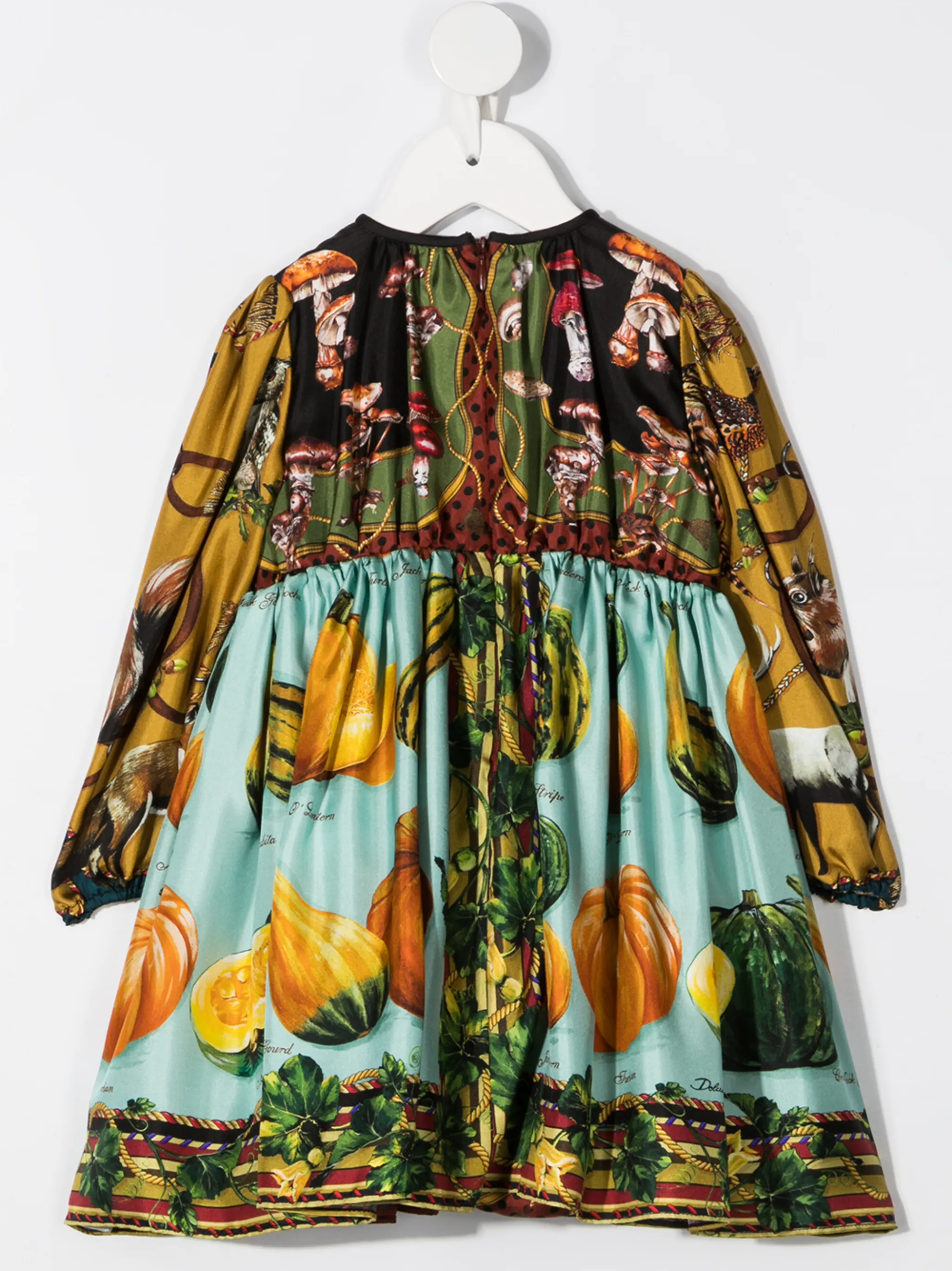 Платье с графичным принтом Dolce & Gabbana Kids, синий — фото 2
