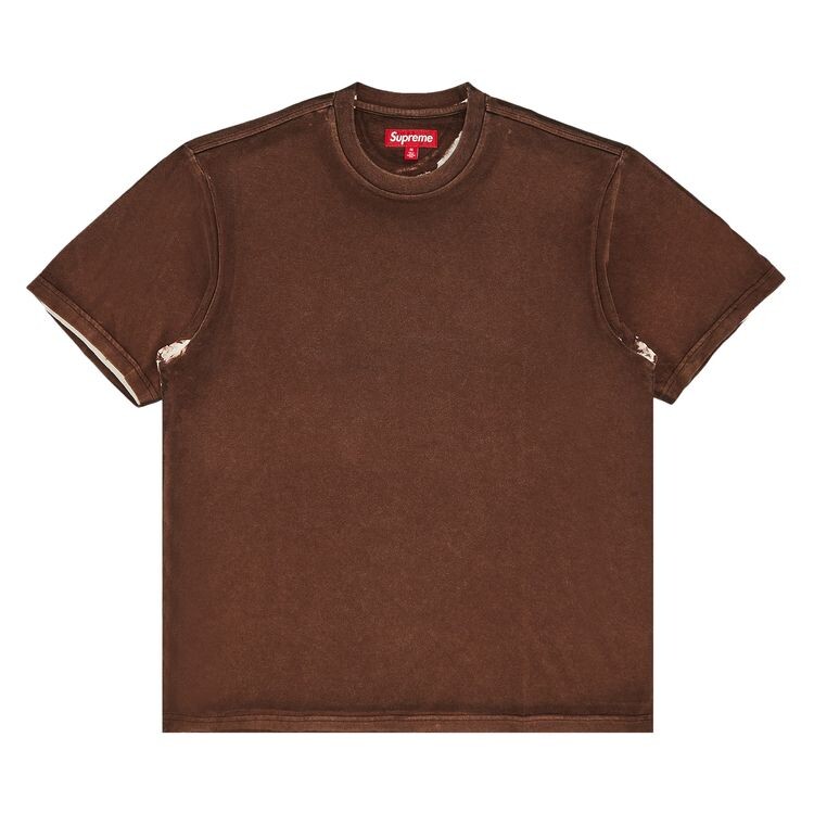 

Топ Supreme Discharge Short-Sleeve Top Brown, коричневый