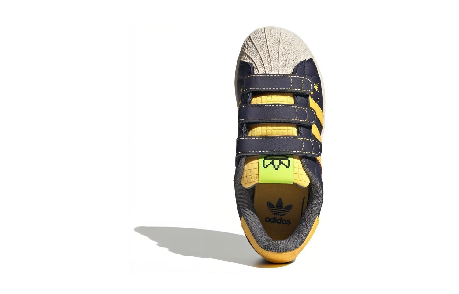 Adidas originals Superstar Series Kids Кроссовки для скейтбординга для детей, Blue/Yellow — фото 4