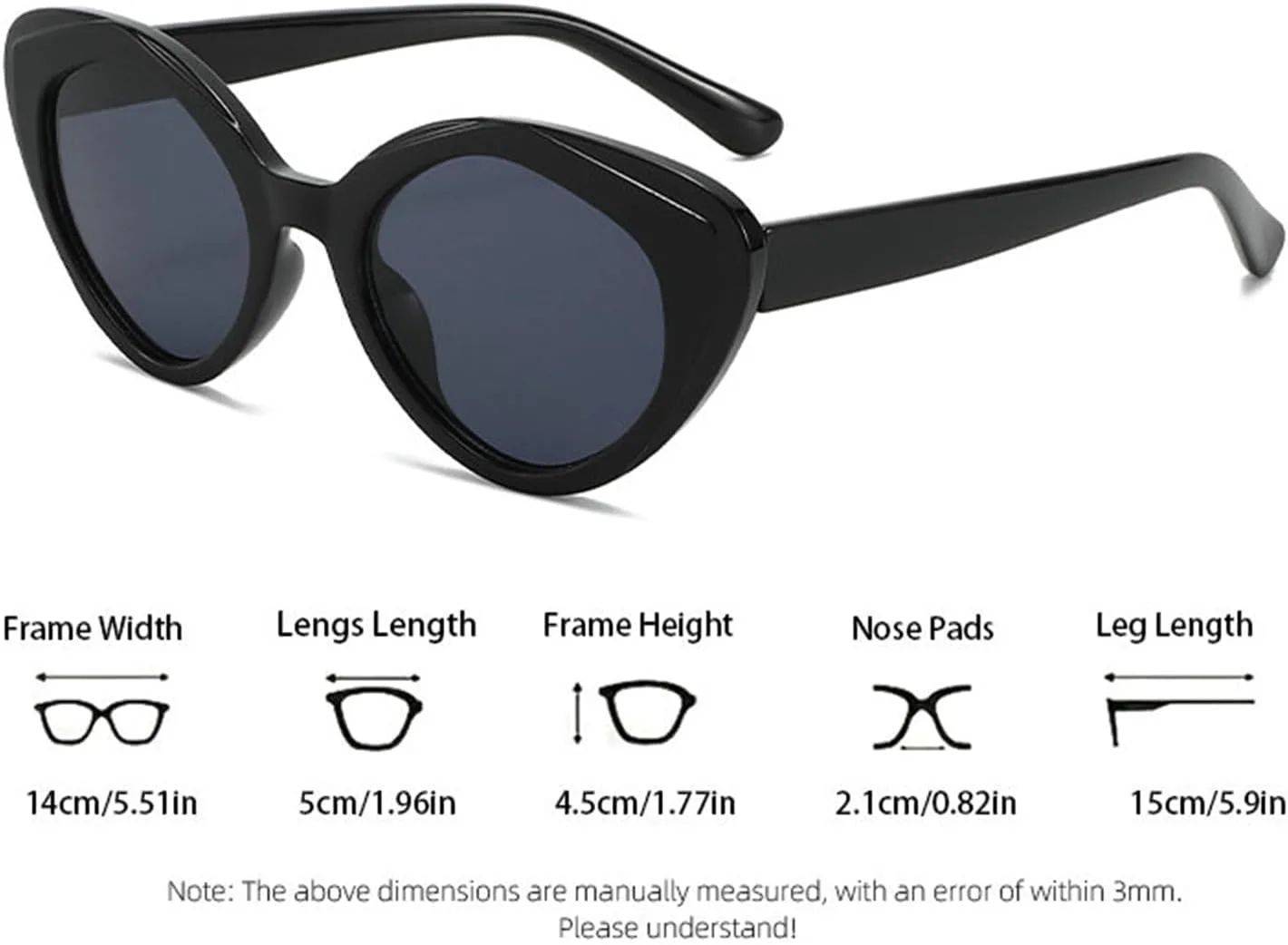 

Винтажные солнцезащитные очки «кошачий глаз» Willochra для женщин, модные, с градиентным переходом цвета, овальные, популярные, с защитой от УФ-излучения UV400, C4