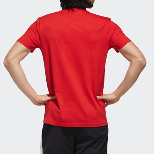 Футболка neo m cs ris tee sports short sleeve red Adidas, красный — фото 4