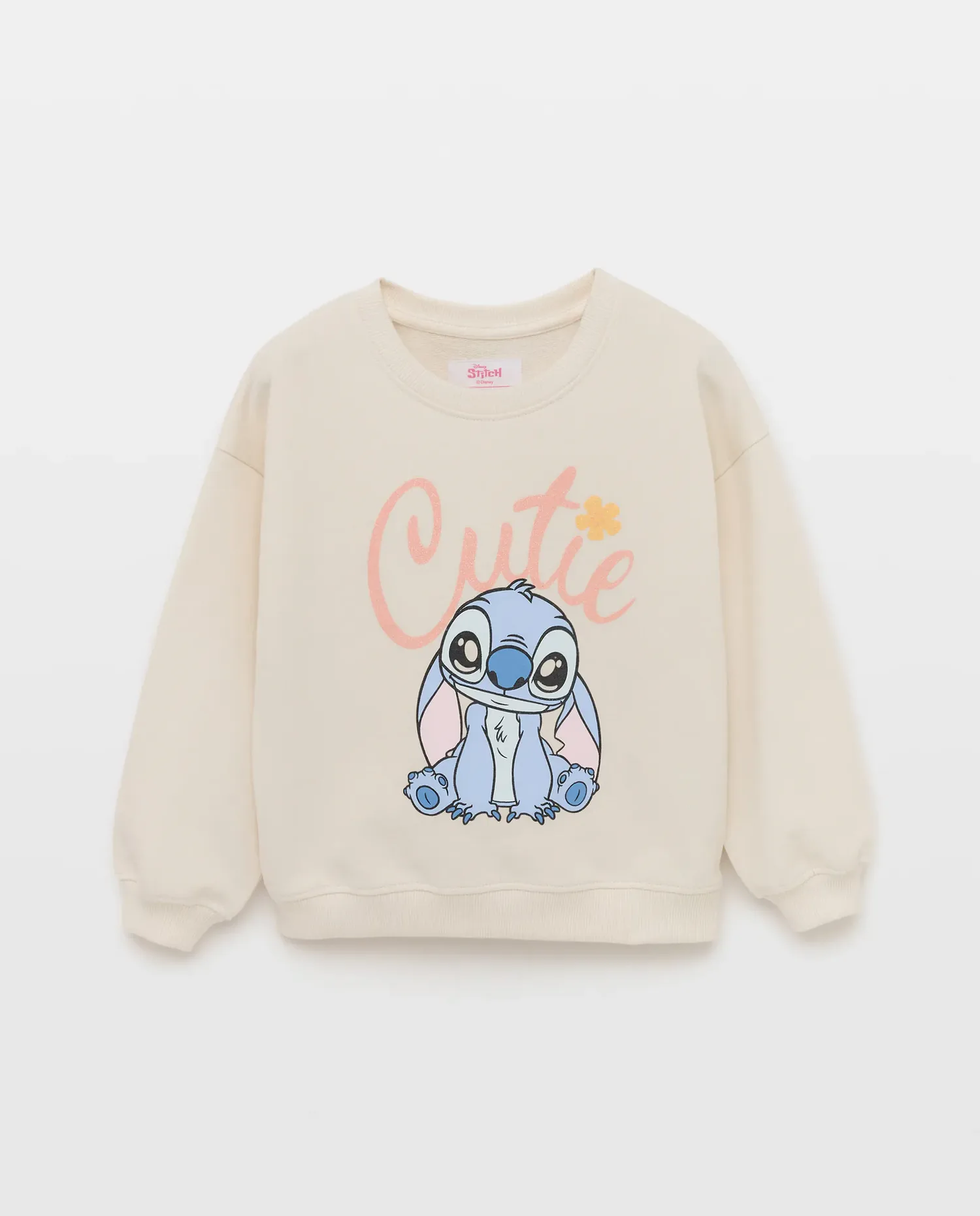 Толстовка с воротником-стойкой с принтом p.plano и лицензионным позиционным STITCH для девочки Kids El Corte Inglés, 120 Crudo — фото 4