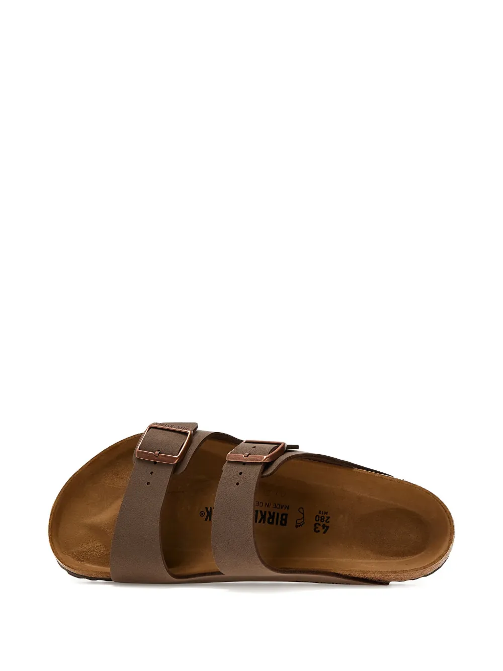 Сандалии с ремешком и пряжкой Birkenstock, коричневый — фото 4
