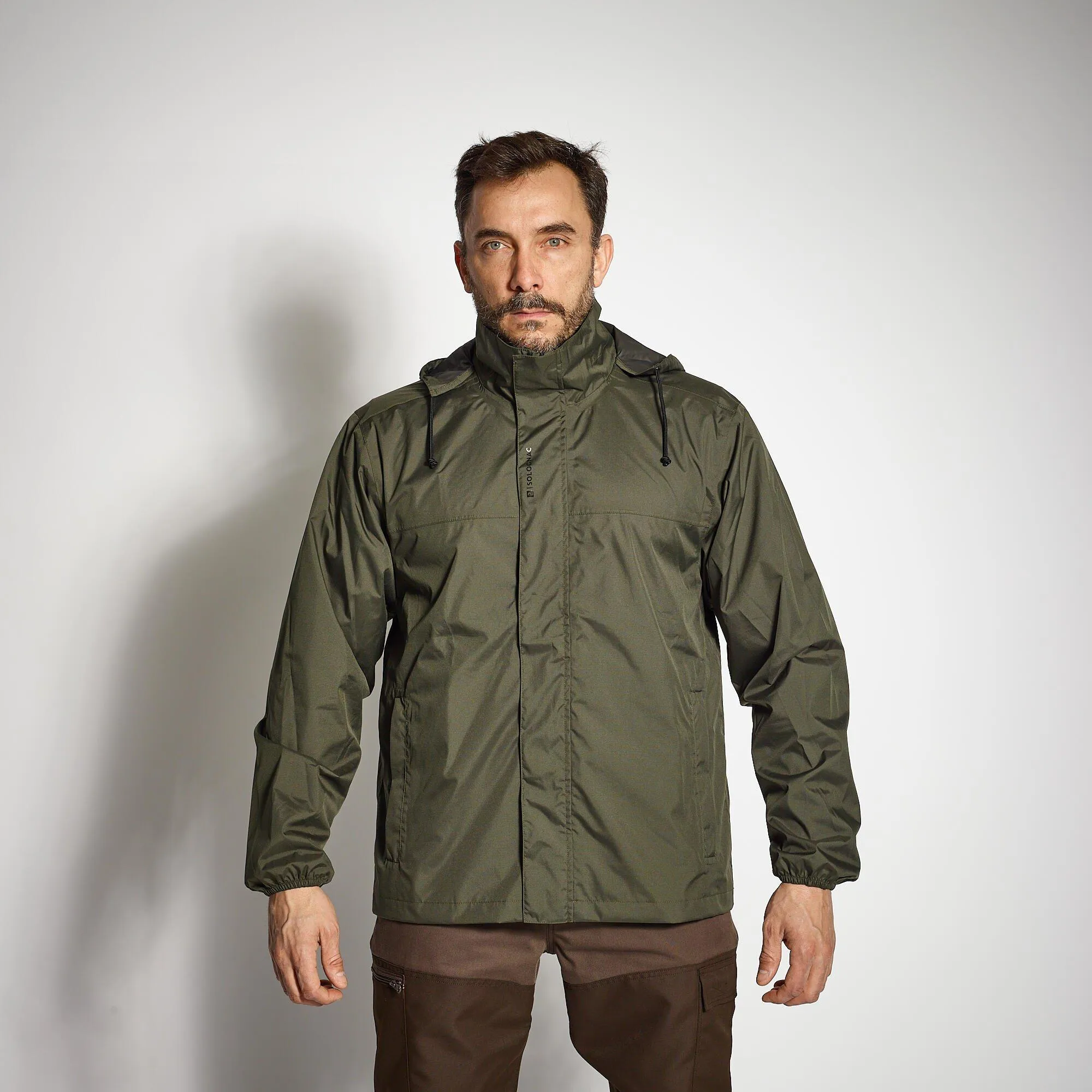 

Decathlon Country Sport Jacket 100 Водонепроницаемая Solognac, зеленый