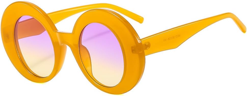 

Ретро-солнцезащитные очки с леопардовым принтом, круглые, для женщин и мужчин, для активного отдыха на природе, солнцезащитные очки с защитой от УФ-излучения UV400 VFDHN, 5