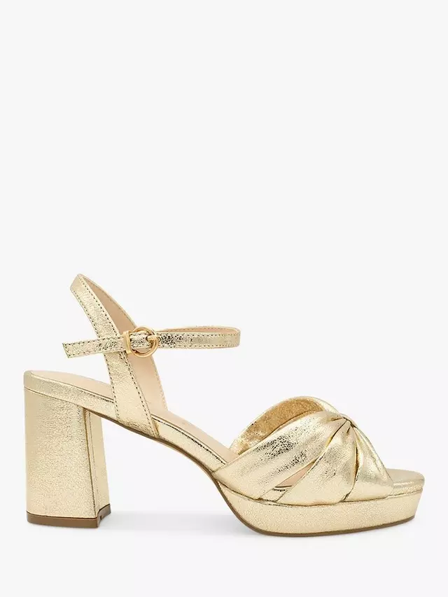 

Сандалии Paradox London Nerita Wide Fit Platform, цвет champagne