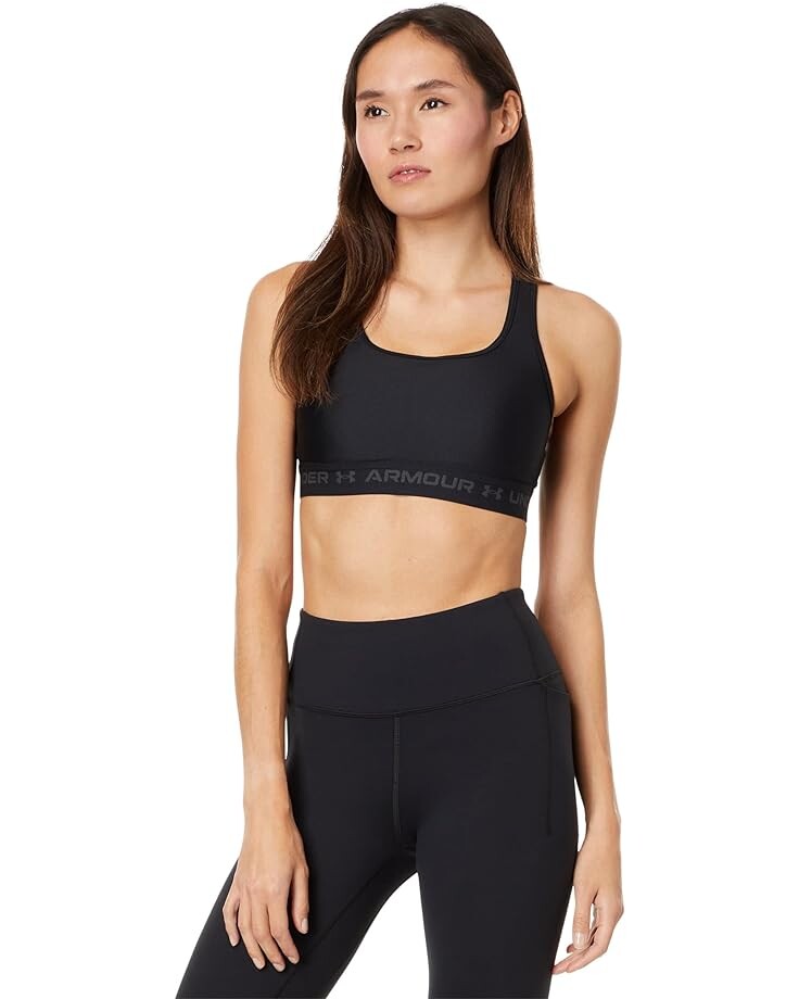 

Бюстгальтер Under Armour Cross-Back Mid, цвет Black/Jet Gray