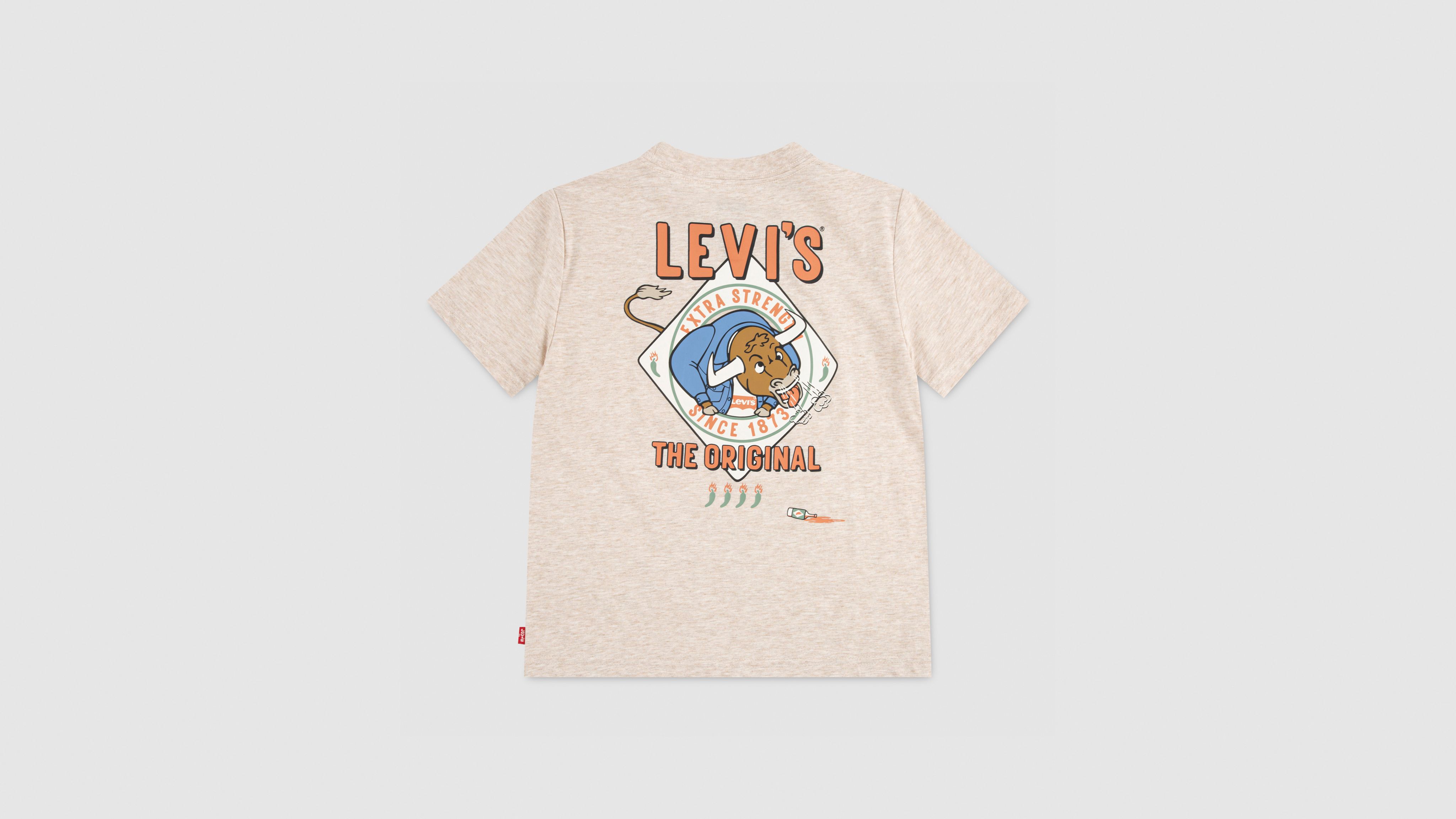 Футболка Bull с острым соусом Big Boys S-xl Levi's, Almond Heather - Beige — фото 2