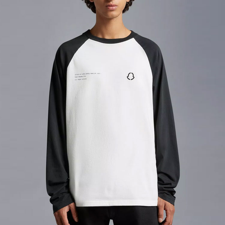 Хироши Фудживара X Fragment Логотип Длинный Рукав Футболка Moncler, Черный — фото 4