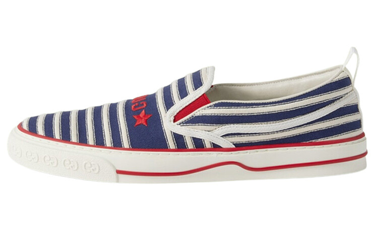 

Слипоны мужские Gucci Tennis 1977, белый / синий